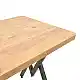 Τραπέζι Vertex pakoworld oak με μαύρα μεταλλικά πόδια 110x70x72εκ