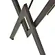 Τραπέζι Vertex pakoworld oak με μαύρα μεταλλικά πόδια 110x70x72εκ