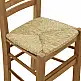 Καρέκλα καφενείου με ψάθα Ronson-Charchie pakoworld καρυδί ξύλο 42x40x89εκ
