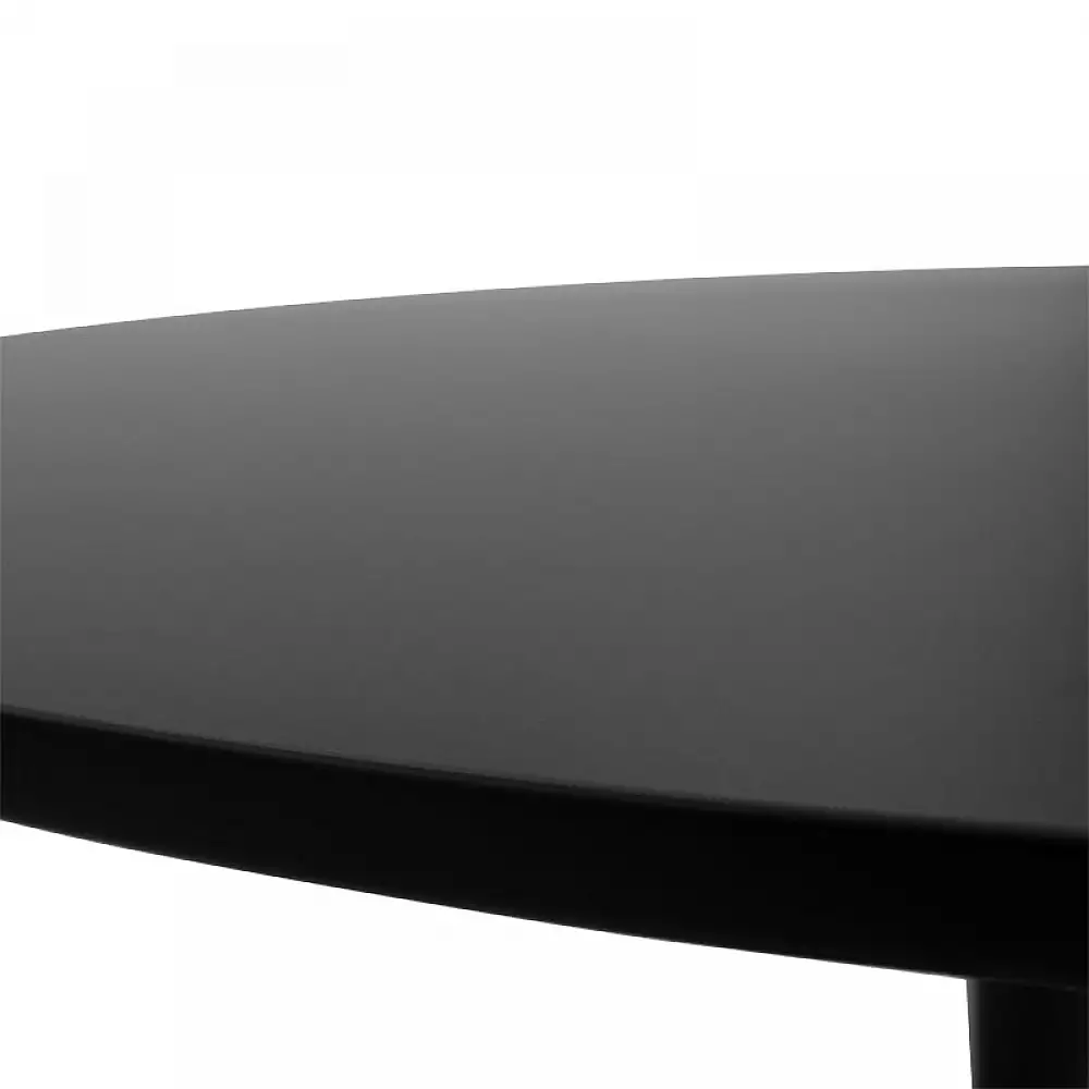 Τραπεζαρία Balou-Noor pakoworld σετ 5τεμ MDF μαύρο-μπεζ Φ120x73εκ