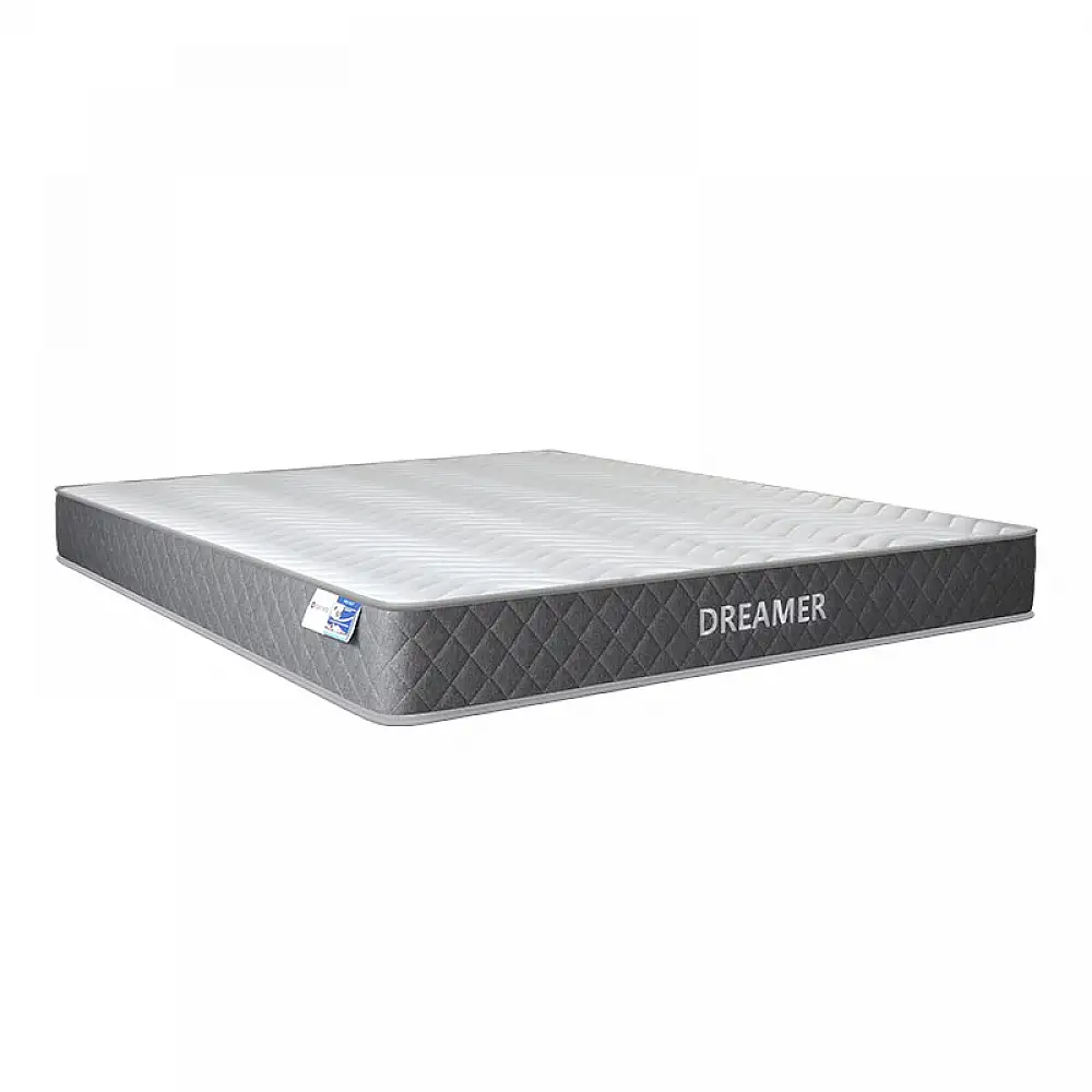 Κρεβάτι με στρώμα Mago-Dreamer pakoworld ύφασμα εκρου 160x200εκ