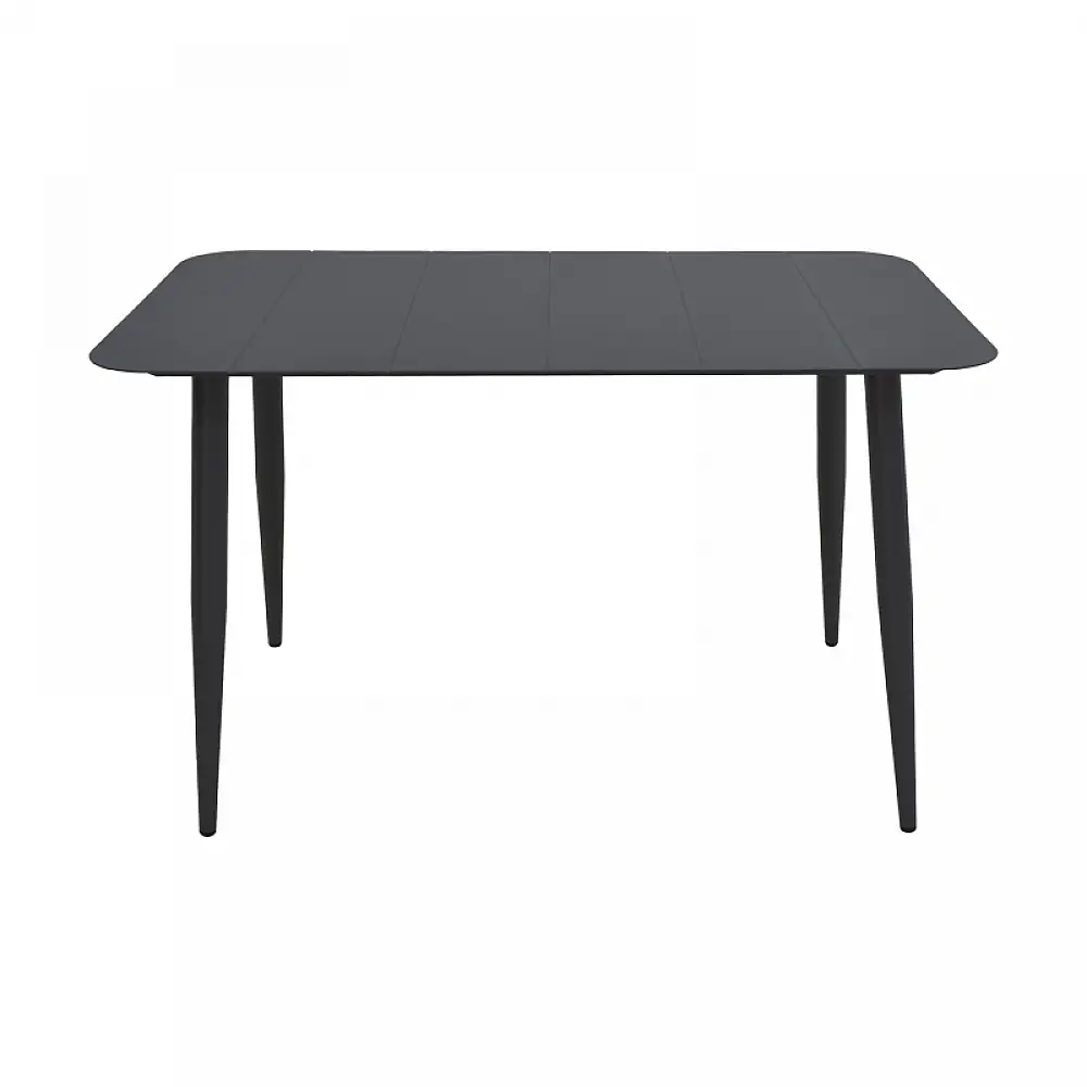 Τραπεζαρία Heven Vista pakoworld σετ 5τεμ μαύρο αλουμίνιο 120x70x72εκ