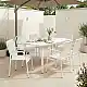 Τραπεζαρία Heven Vista pakoworld σετ 7τεμ λευκό αλουμίνιο 150x80x72εκ