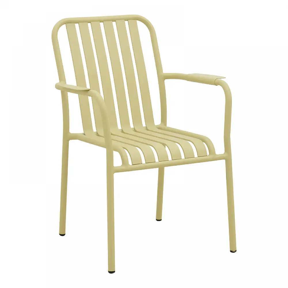 Τραπεζαρία Heven Vista pakoworld σετ 5τεμ σαμπανί αλουμίνιο 120x70x72εκ