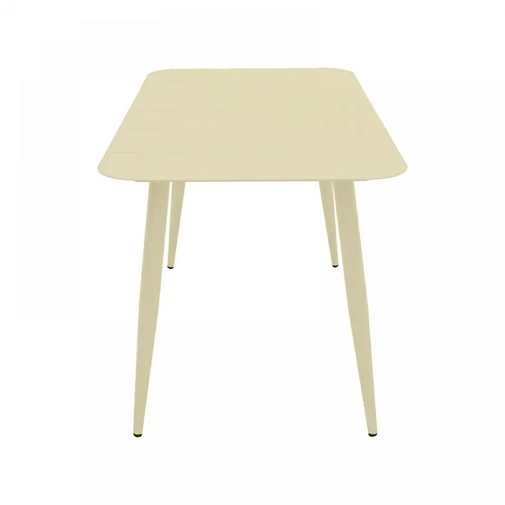 Τραπεζαρία Heven Vista pakoworld σετ 5τεμ σαμπανί αλουμίνιο 120x70x72εκ