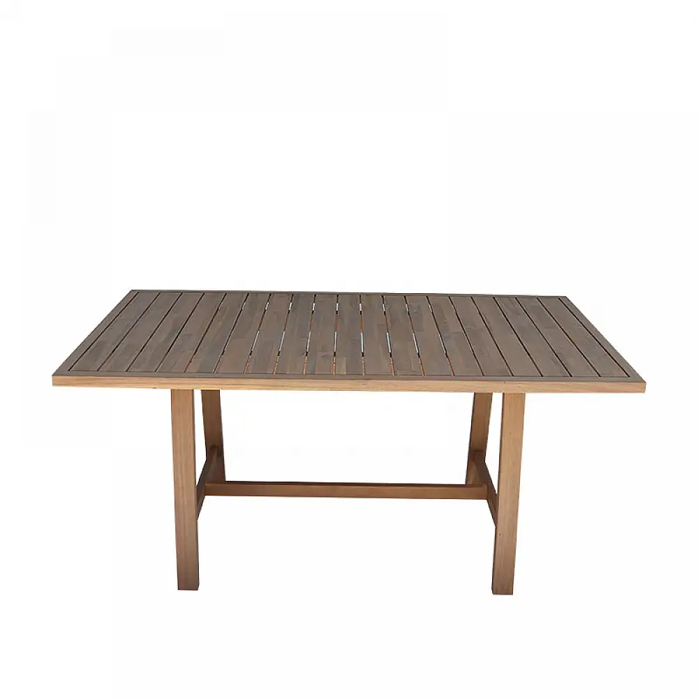 Τραπεζαρία Malibu pakoworld Σετ 9τεμ μασίφ ξύλο ακακίας 180x90x75εκ