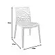 Τραπεζαρία Groovy Hush pakoworld σετ 3τεμ cappuccino PP 60x60x76εκ