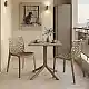 Τραπεζαρία Groovy Hush pakoworld σετ 3τεμ cappuccino PP 60x60x76εκ