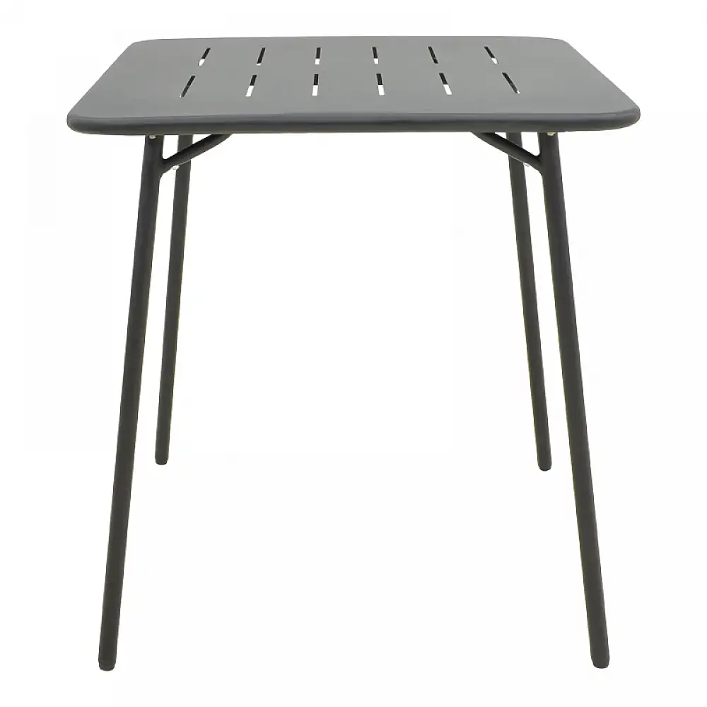 Τραπεζαρία Moraja Deraby I pakoworld σετ 3τεμ μαύρο μέταλλο 70x70x73εκ