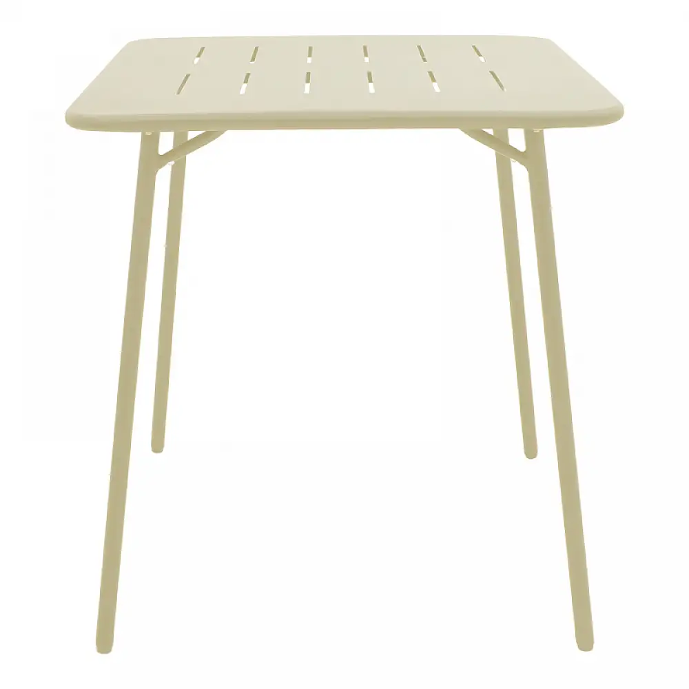 Τραπεζαρία Moraja Deraby I pakoworld σετ 3τεμ κρεμ μέταλλο 70x70x73εκ