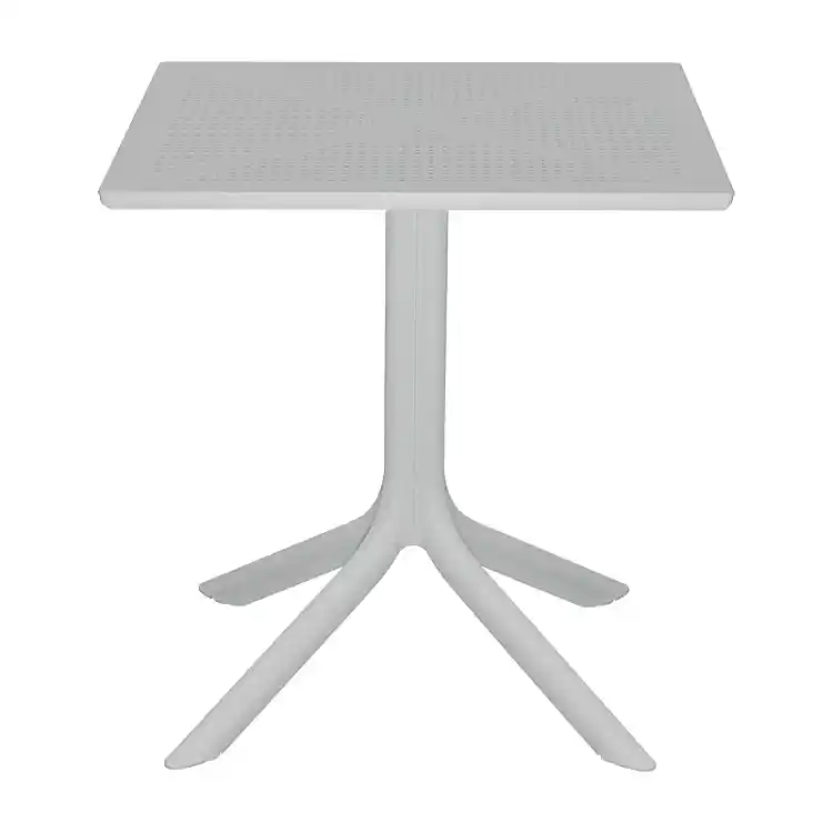 Τραπεζαρία Groovy Tifany I pakoworld σετ 3τεμ λευκό PP 60x60x76εκ