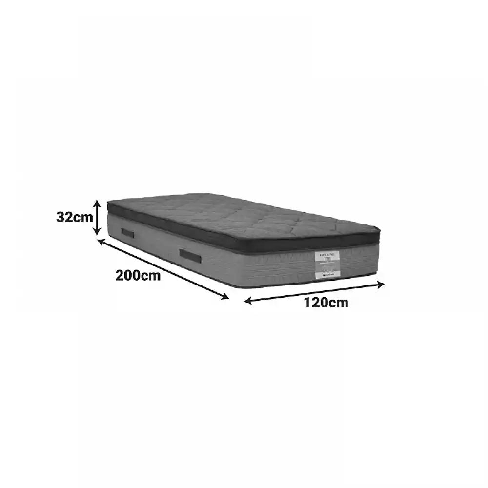 Στρώμα Deluxe pakoworld pocket spring διπλής όψης 32cm 120x200εκ
