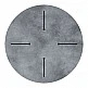 Επιφάνεια τραπεζιού Inspire pakoworld HPL γκρι cement Φ69εκ πάχους 12mm Επιφάνεια τραπεζιού Inspire pakoworld HPL γκρι cement Φ69εκ πάχους 12mm