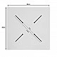 Επιφάνεια τραπεζιού Inspire pakoworld HPL γκρι cement 60x60εκ πάχους 12mm