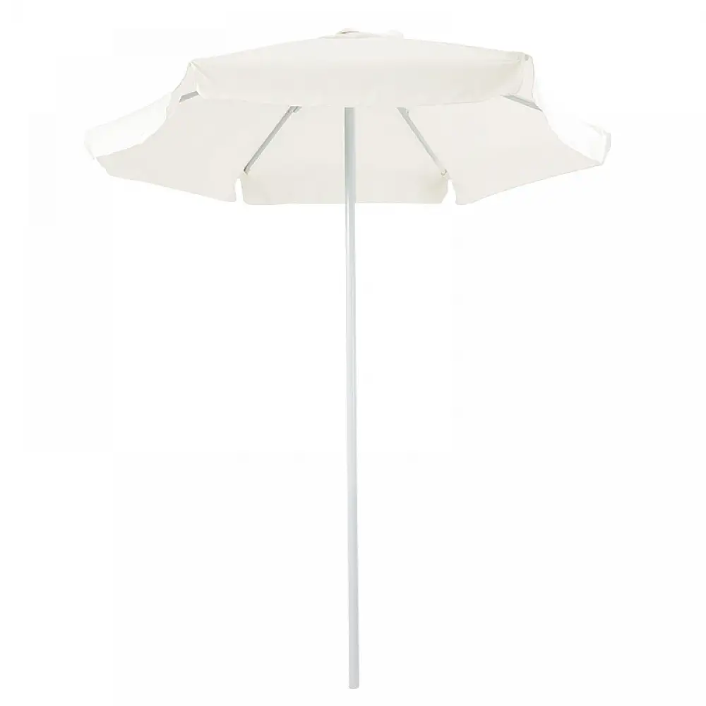 Ομπρέλα επαγγελματική Mongo pakoworld μονοκόμματος ιστός μέταλλο Φ2m εκρού