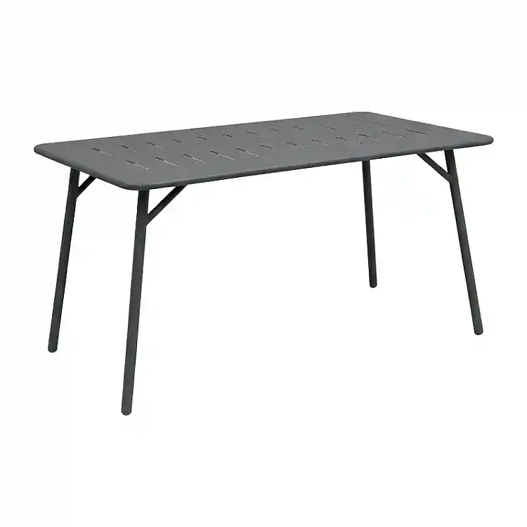 Τραπέζι Moraja pakoworld μαύρο μέταλλο 140x80x72εκ