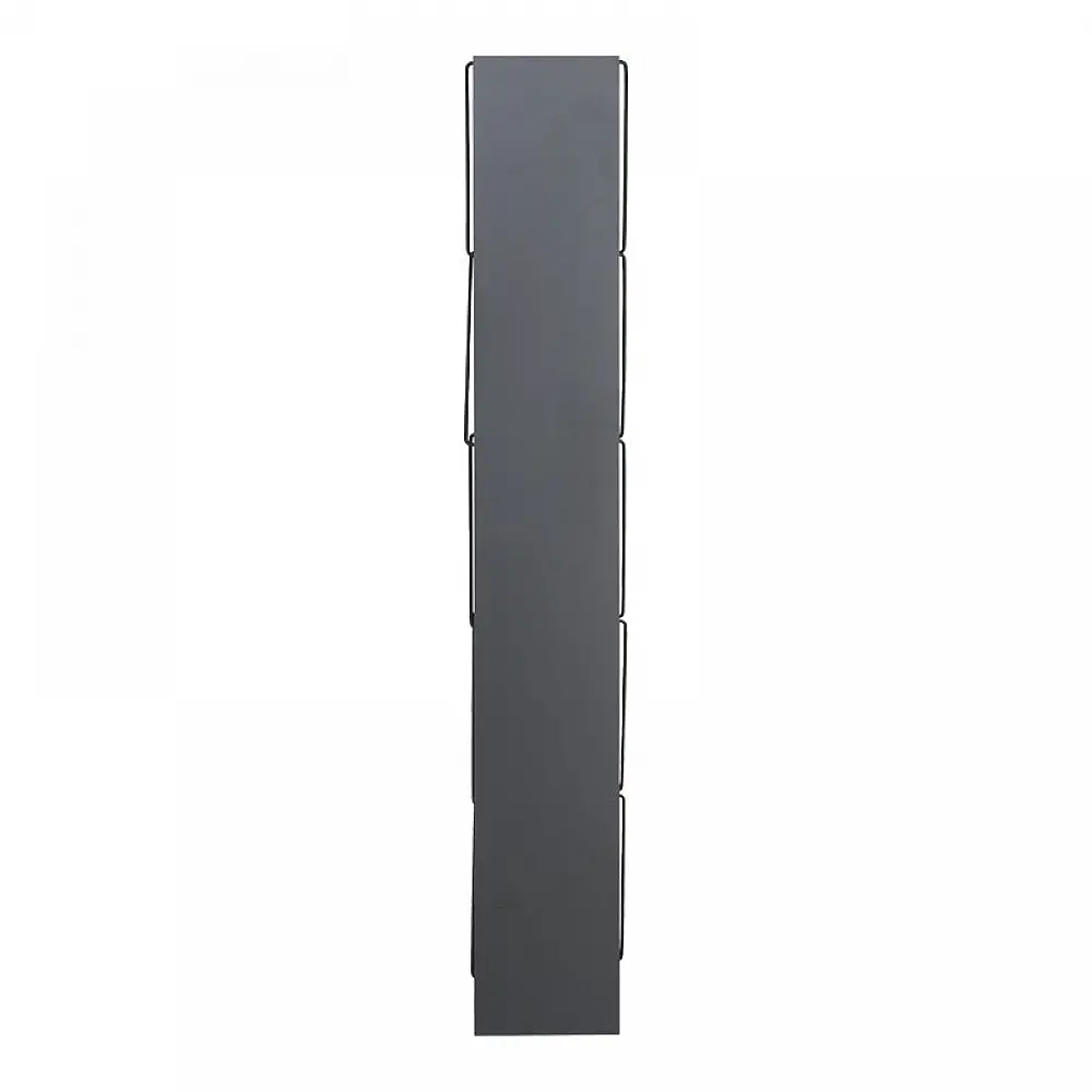 Βιβλιοθήκη mini Tars pakoworld ανθρακί-μαύρο 50x22x150εκ Βιβλιοθήκη mini Tars pakoworld ανθρακί-μαύρο 50x22x150εκ