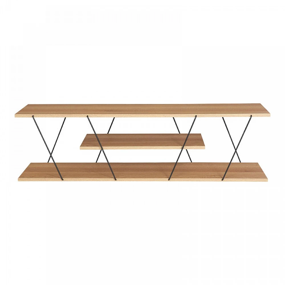 Έπιπλο τηλεόρασης Tars pakoworld sonoma-μαύρο 120x30x33εκ Έπιπλο τηλεόρασης Tars pakoworld sonoma-μαύρο 120x30x33εκ