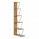 Βιβλιοθήκη mini Tars pakoworld sonoma-μαύρο 130x22x146εκ Βιβλιοθήκη mini Tars pakoworld sonoma-μαύρο 130x22x146εκ