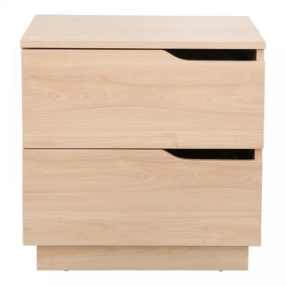 Κομοδίνο Verena pakoworld σε φυσική απόχρωση 48x40x48εκ