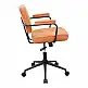 Καρέκλα γραφείου Leberta pakoworld terracotta ύφασμα 64x63,5x86-96εκ