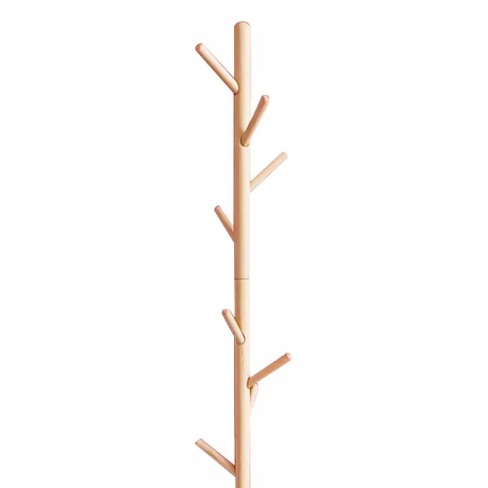 Καλόγερος ρούχων Driko pakoworld ξύλο σε φυσική απόχρωση Φ38x174εκ