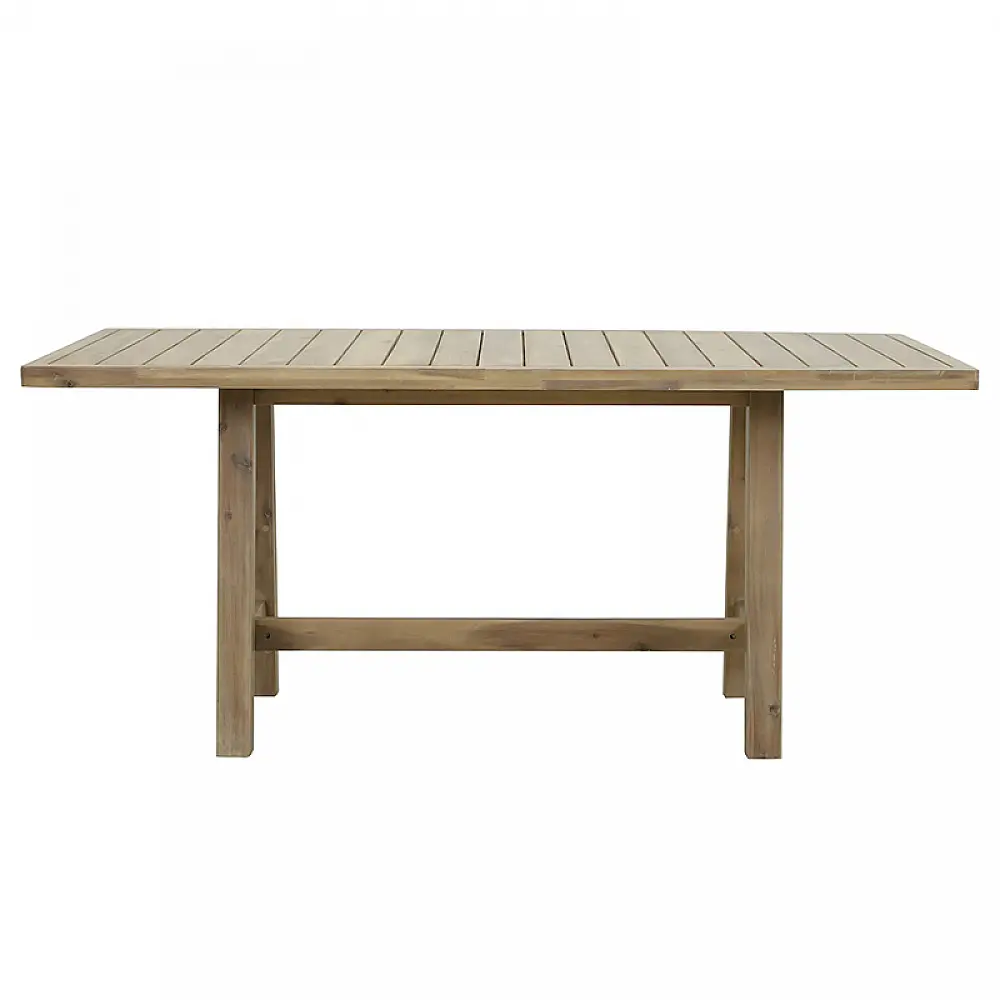 Τραπέζι Malibu pakoworld μασίφ ξύλο ακακίας 170x90x75.5εκ