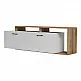 Έπιπλο τηλεόρασης Tobler pakoworld σε oak- λευκή απόχρωση 170x40x53εκ Έπιπλο τηλεόρασης Tobler pakoworld σε oak- λευκή απόχρωση 170x40x53εκ