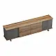 Έπιπλο τηλεόρασης Zafore pakoworld σε oak-καφέ antique απόχρωση 180x33x50εκ Έπιπλο τηλεόρασης Zafore pakoworld σε oak-καφέ antique απόχρωση 180x33x50εκ