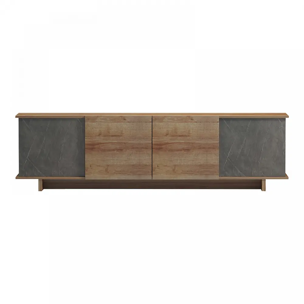 Έπιπλο τηλεόρασης Zafore pakoworld σε oak-καφέ antique απόχρωση 180x33x50εκ Έπιπλο τηλεόρασης Zafore pakoworld σε oak-καφέ antique απόχρωση 180x33x50εκ