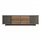 Έπιπλο τηλεόρασης Zafore pakoworld σε oak-καφέ antique απόχρωση 180x33x50εκ Έπιπλο τηλεόρασης Zafore pakoworld σε oak-καφέ antique απόχρωση 180x33x50εκ
