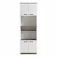 Ντουλάπα κουζίνας Rowan pakoworld σε λευκή-sonoma απόχρωση 60x42x182εκ