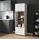 Ντουλάπα κουζίνας Rowan pakoworld σε λευκή-sonoma απόχρωση 60x42x182εκ