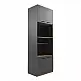 Ντουλάπα κουζίνας Rowan pakoworld σε ανθρακί-oak απόχρωση 60x42x182εκ
