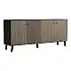 Μπουφές Tuscany pakoworld sonoma-ανθρακί 180x40x78.6εκ