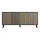 Μπουφές Tuscany pakoworld sonoma-ανθρακί 180x40x78.6εκ