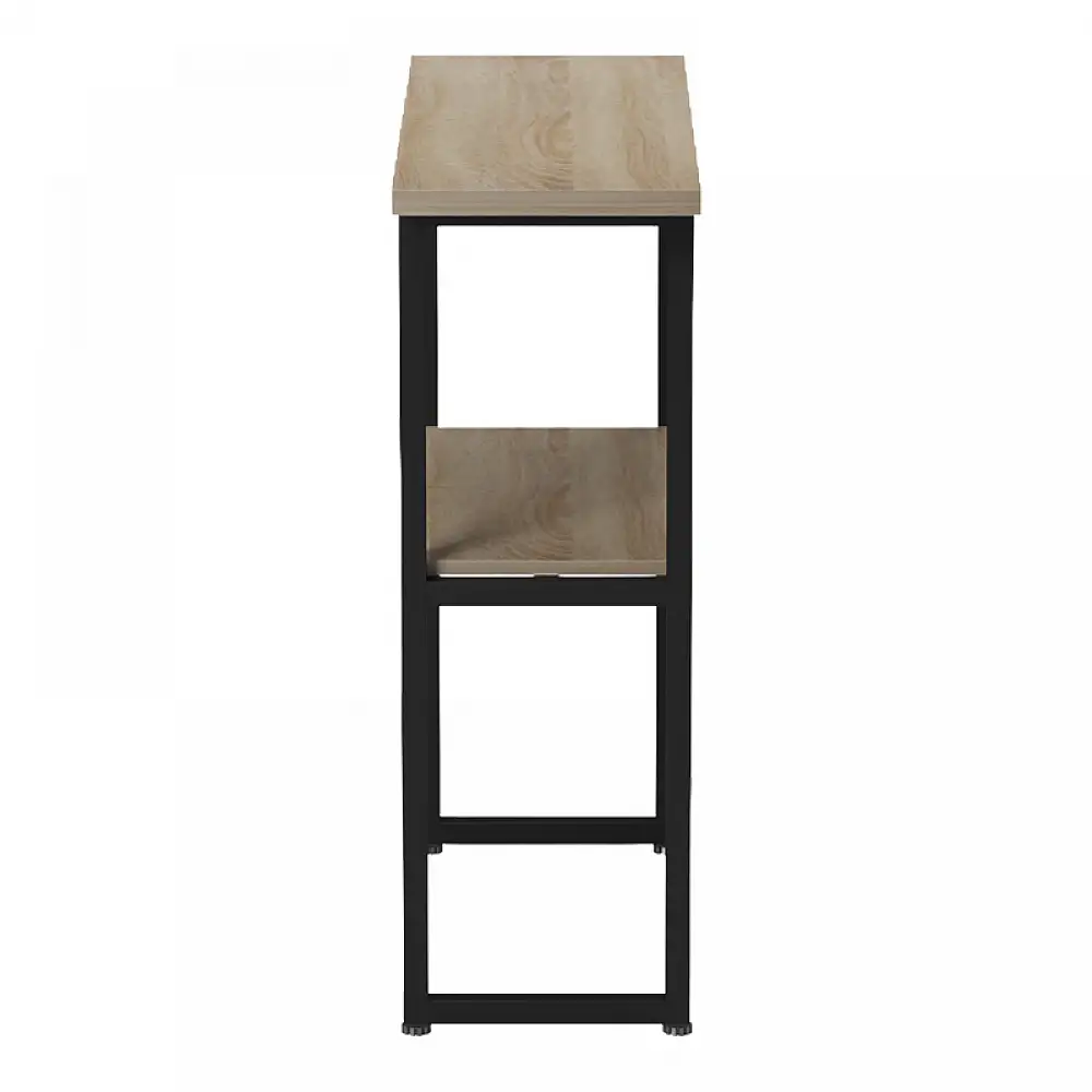 Κονσόλα Solain pakoworld sonoma-μαύρο μέταλλο 79x29x85εκ