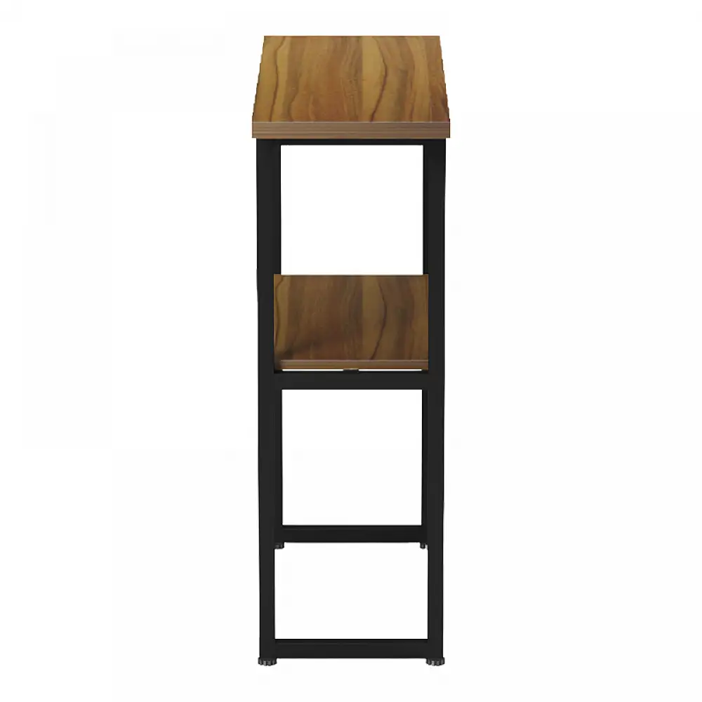 Κονσόλα Solain pakoworld καρυδί-μαύρο μέταλλο 79x29x85εκ