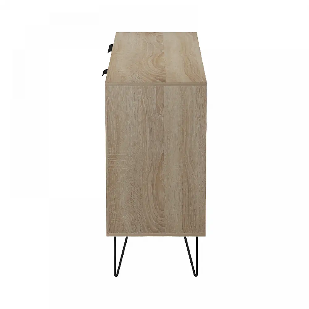 Μπουφές Balain pakoworld sonoma-ανθρακί 142x35.5x83εκ