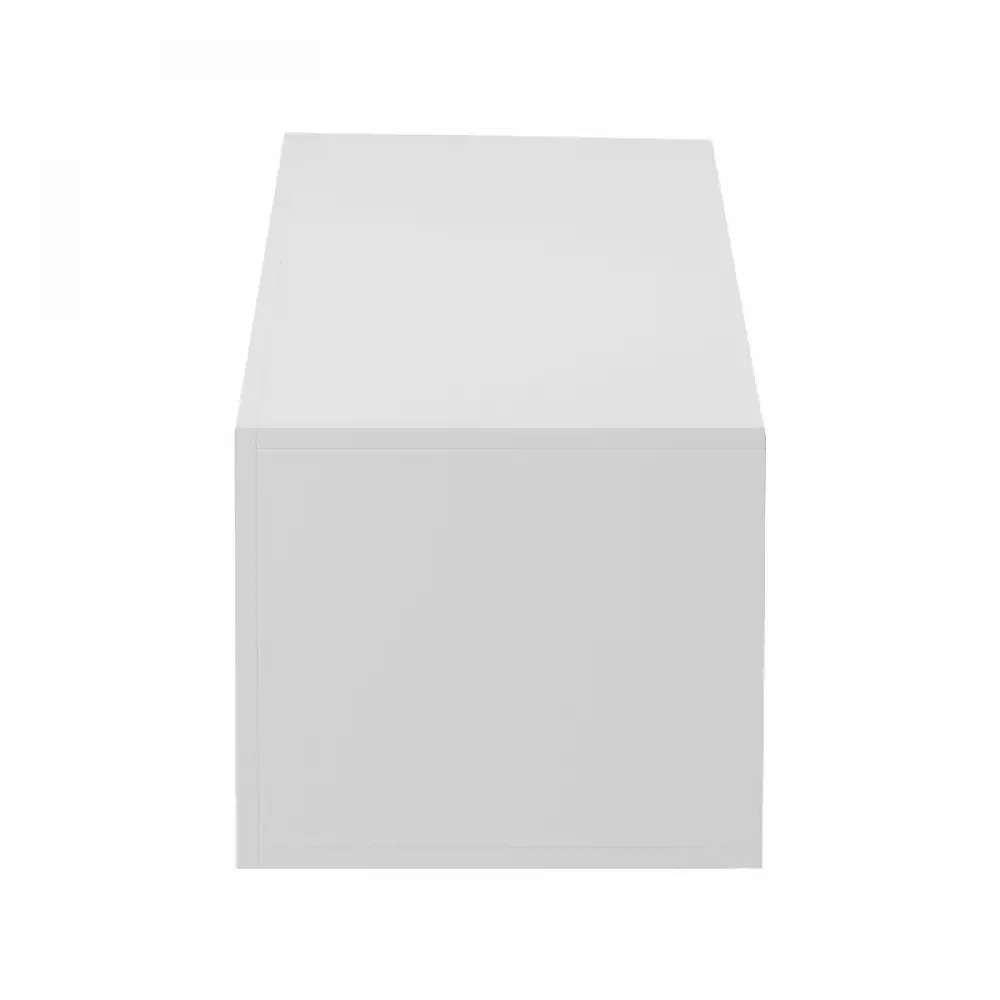 Έπιπλο τηλεόρασης επιτοίχιο με Led Rival pakoworld λευκό 120x35x30εκ