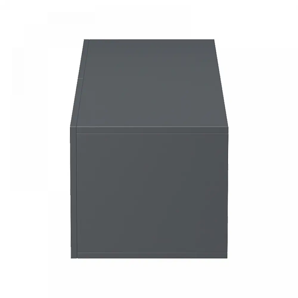 Έπιπλο τηλεόρασης επιτοίχιο με Led Rival pakoworld ανθρακί 120x35x30εκ