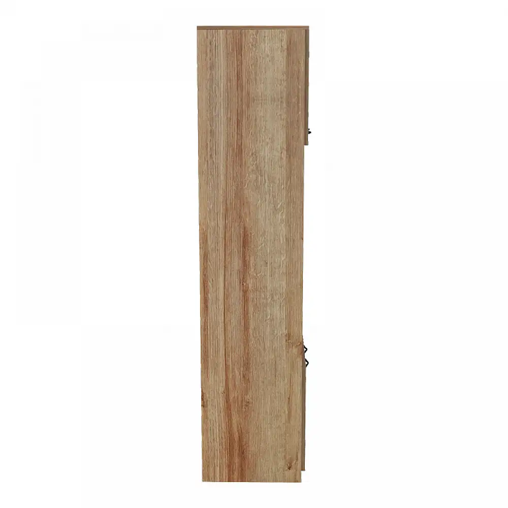 Ντουλάπα κουζίνας Rowan pakoworld σε ανθρακί-oak απόχρωση 60x42x182εκ