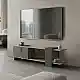 Έπιπλο τηλεόρασης Standi pakoworld σε sonoma-ανθρακί 120x25x36.8εκ