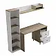 Σύνθεση γραφείου Kontor pakoworld sonoma-λευκό 120x50x160εκ