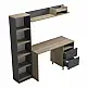Σύνθεση γραφείου Kontor pakoworld sonoma-ανθρακί 120x50x160εκ