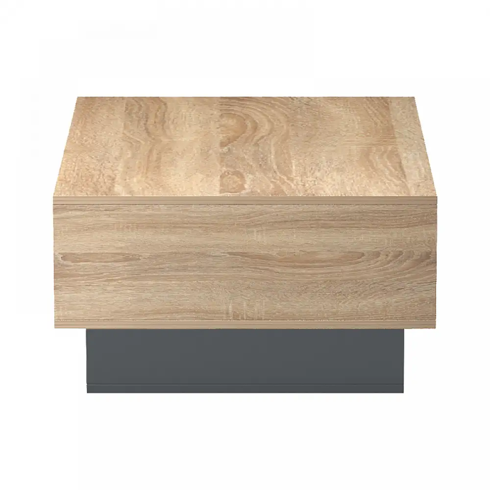 Τραπέζι σαλονιού Dekost pakoworld σε sonoma-ανθρακί 105x50x32εκ