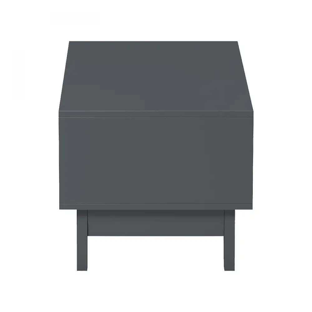 Τραπέζι σαλονιού Judas pakoworld ανθρακί-sonoma 90x45x38.5εκ