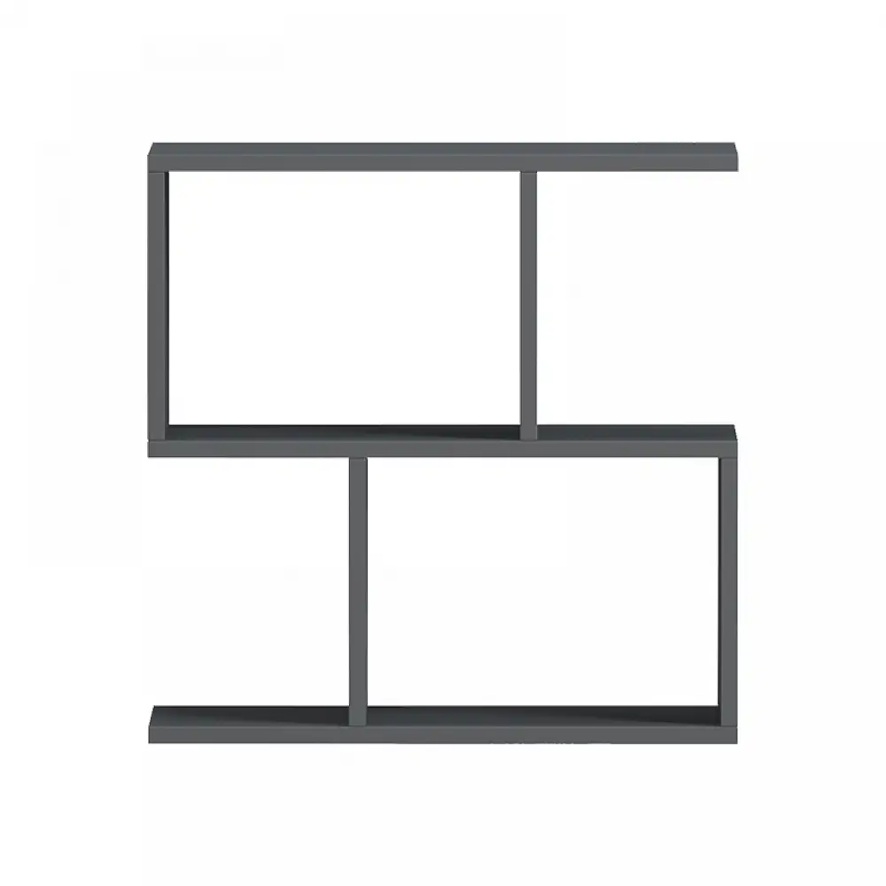 Βοηθητικό τραπέζι-βιβλιοθήκη Wesmol pakoworld ανθρακί 50x20x50εκ