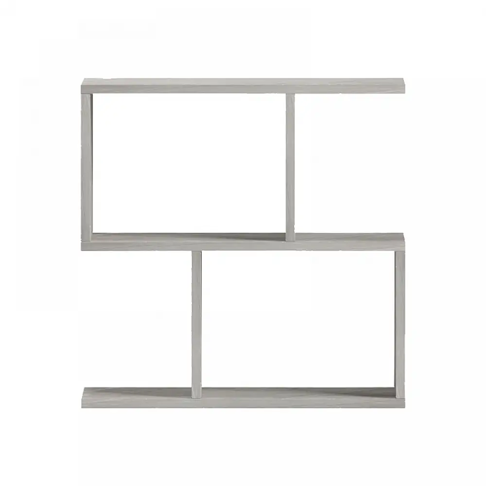 Βοηθητικό τραπέζι-βιβλιοθήκη Wesmol pakoworld γκρι όψη μαρμάρου 50x20x50εκ