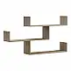 Ραφιέρα τοίχου Tiber pakoworld sonoma 120x22x67εκ
